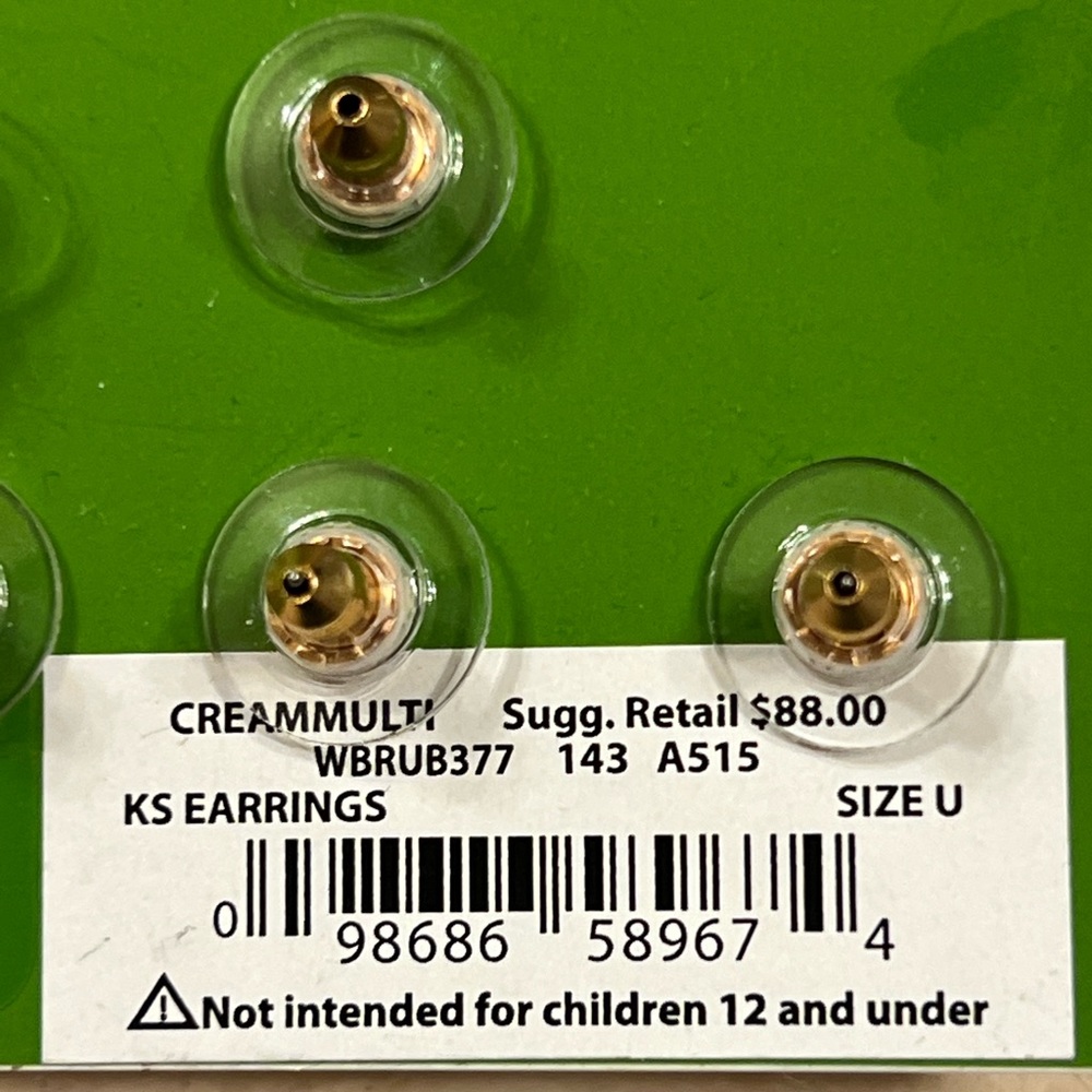 Kate Spade set of 3 earrings. - Picture 2 of 2